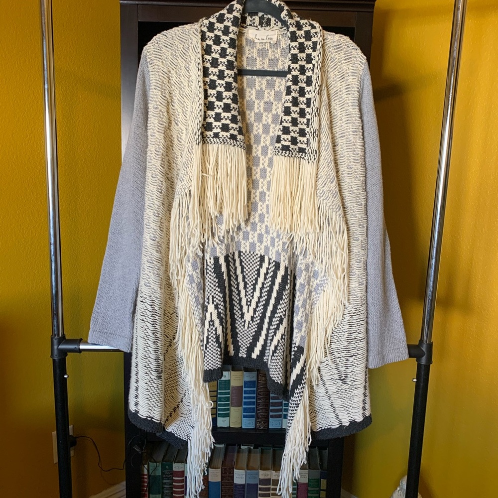 Eden in Love fringe sweater-XL